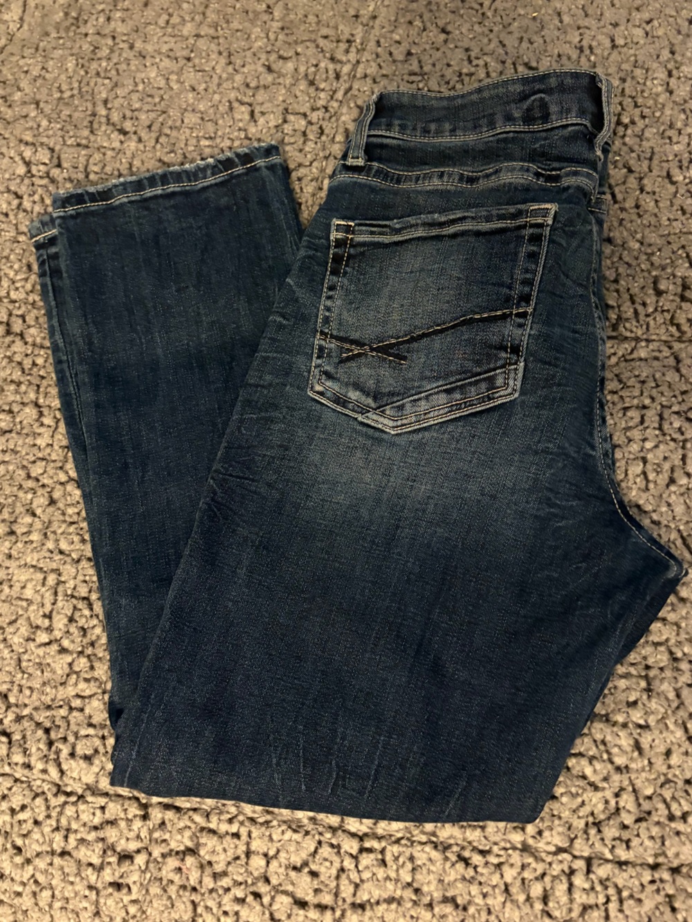 BKE Women's Jean Capris Curvy Fit High Rise - Dark Blue Wash Size 26